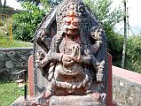 30 Kathmandu Gokarna Mahadev Temple Bhairav Statue 